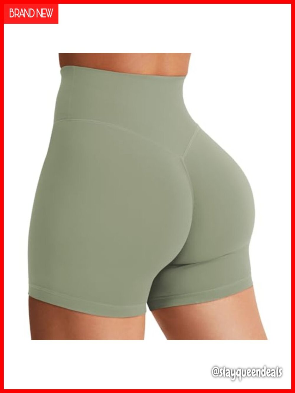 Women's Hidden Scrunch Biker Shorts High Waist Workout Gym 4.5" Inseam